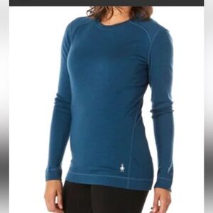 Smartwool Classic Thermal 250 Merino Crew Base Layer Top - Women's size small.